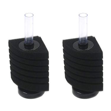 Imagem de Mironey Filtro de Esponja Bioquímica Filtro de Aquário Filtro de canto Filtro de Esponja de Canto Camarões Nano Peixe - Tamanho da regata: 53 litros
