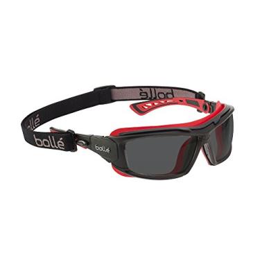 Imagem de Bolle Safety Ultim8 Ultimate óculos com lente fumê, preto/vermelho, fumaça, tamanho único
