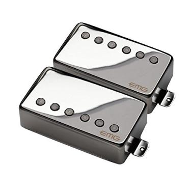 Imagem de EMG Conjunto de captadores de guitarra Humbucker ponte e pescoço 57/66, cromado