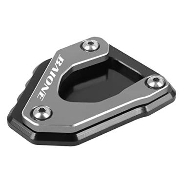 Imagem de Worldmotop Almofada de suporte de motocicleta com extensão de pé de substituição para BMW G310GS G310 GS 2017-2021 almofada de placa de suporte lateral (titânio)
