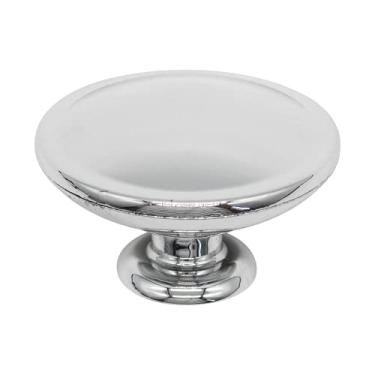 Imagem de Puxador De Gaveta Porta Móvel Antigo Vintage Ponto Oriente (Cromado)