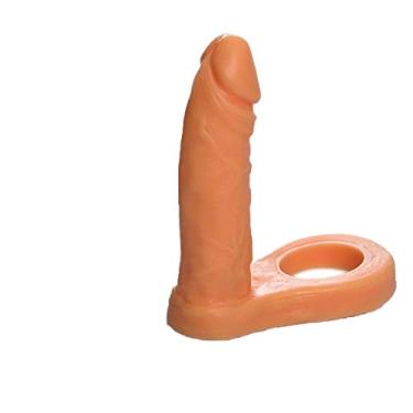 Imagem de Anel Peniano Companheiro 13 Cm Silicone Maciço Prótese Peniana Clara