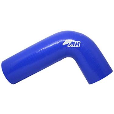 Imagem de Mangote em Silicone Tipo L Curva 90º graus 3" polegadas (76mm) x 250mm por 150mm - Azul