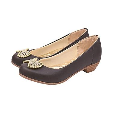 Imagem de Sapatilha Salto Infantil Menina Laço de Pedras Preta