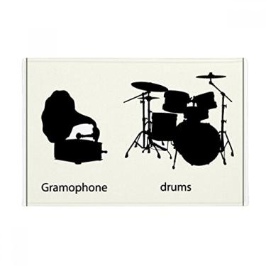 Imagem de DIYthinker Kit de bateria musical com padrão de energia, tapete antiderrapante para porta de banheiro