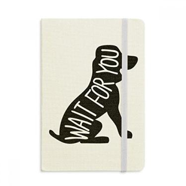 Imagem de Caderno de animal preto com desenho de animal natural oficial de tecido capa dura diário clássico