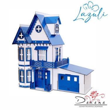 Imagem de Casa De Bonecas Escala Polly Modelo Anne Lazuli Com Garagem - Darama