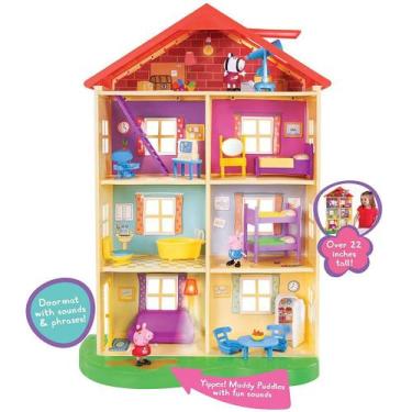 Playset Maleta Peppa Pig - Casa da Peppa - Sunny com o Melhor