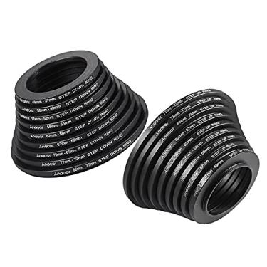 Imagem de Domary 18pcs 37-49-52-55-58-62-67-72-77-82mm Kit de anel adaptador de metal de filtro de lente de aumento/redução