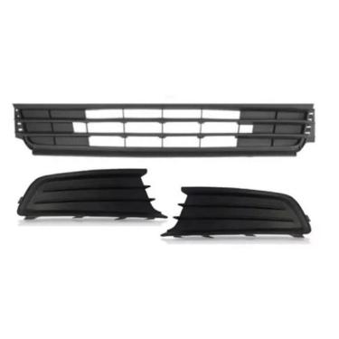 Imagem de Grade Molduras Sem Furo Parachoque Milha Gol Voyage G6 Kit