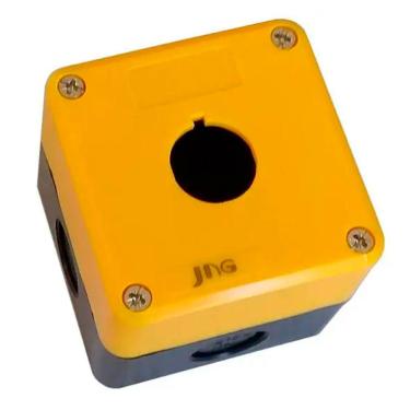 Imagem de Caixa Plastica de Sobrepor Para Botoeira 22,5mm 1 Furo JNG