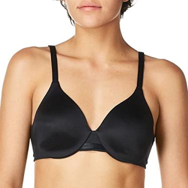Imagem de Bali Sutiã feminino com aro, sutiã de cobertura total em U liso, suave e oculta, Preto, 42DD