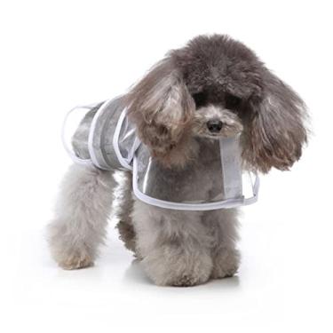 Imagem de GRIRIW de cachorro pequeno capa de chuva para cães de estimação vestidos macacão de cachorro de estimação roupa de chuva reflexiva para cães de estimação golden retriever roupas
