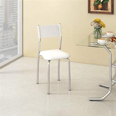 Imagem de Cadeira de Cozinha estofada Mônaco C142 - Branco