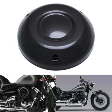 Imagem de FENGREN Tampa de filtro de filtro de ar de motocicleta para Yamaha DragStar V-Star 650 400 XVS650 XVS400 DS400 650 personalizado clássico todo o ano (preto brilhante)