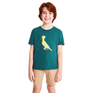 Imagem de Infantil - Camiseta Estampada Pica Pau Canario Reserva Mini Verde  menino