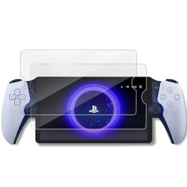 Imagem de HAOLOCM Pacote com 2 protetores de tela AR para Ps Portal compatível com PlayStation Portal Remote Player de 20 cm, antirreflexo, mais HD do que filme de vidro temperado.