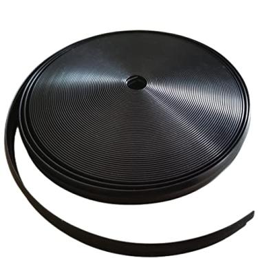 Imagem de Inserção de molde de acabamento de vinil RV de 2,5 cm, preto, para trailer, trailer, capa de parafuso, calha, canal, costura externa, borda do telhado, acabamento resistente (7,6 m)