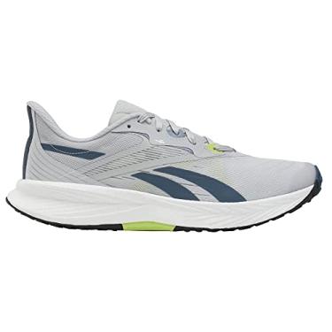 Imagem de Reebok Tênis masculino Floatride Energy 5, Névoa de aço/aros azuis/lima laser, 40