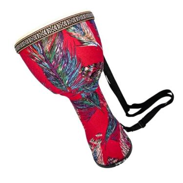 Imagem de Djembe Instrumento Tambor Africano Timpanado Para Iniciantes Adulto Pandeiro Africano ABS Tambor De Mão Com Alça Tambor africano Profissional (Color : 8 inches)