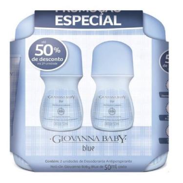 Imagem de Kit Giovanna Baby Desodorante Rolll On Blue 50ml