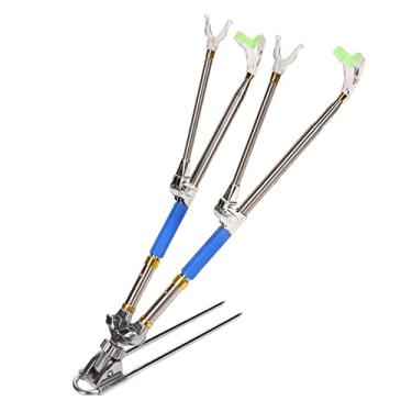 Imagem de Suporte Para Vara De Pesca MOUMOUTEN, Suporte De Suporte De Solo Suporte Dobrável Para Vara De Peixe, Suporte De Caixa De Pesca Telescópico De Aço Inoxidável De 1,7 M/66,9 Polegadas Com Inserção No So