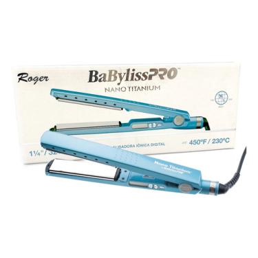 Imagem de Chapinha Prancha Babyliss Pro Nano Titanium Original - Roger by Roger Tradicional 1 1/4''