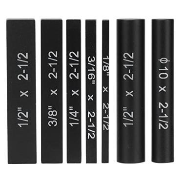 Imagem de Blocos de instalação de serra, medidor de altura anodizado preto definido Gravação a Alta precisão para marcenaria para carpintaria