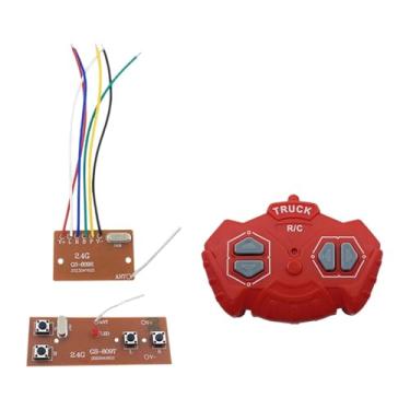 Imagem de Generic 4ch módulo de controle emote atualizar barcos diy modificado rc carro transmissores receptor placa receptor com rc, Vermelho