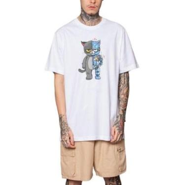 Imagem de Camiseta Masculina Estampada Oversized Vextor Casual Urbano-Masculino