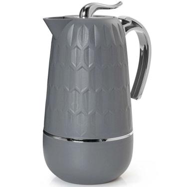 Imagem de Garrafa Termica 1L Pomezia Cinza para CHA e Cafe Termopro