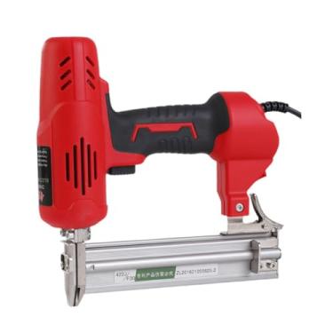 Imagem de Generic Grampeador de pregos elétrico para acabamento Ferramenta para trabalhar madeira Plugue UE 220V para fazer móveis Pega confortável Versátil