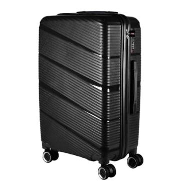 Imagem de Mala Média 23KG Polipropileno Iquebravél Giratória Dubai (Preta Dubai)