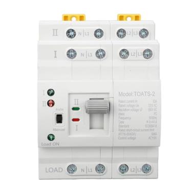 Imagem de Interruptor de Comutação de Gerador de Energia Dupla 4P 63A Interruptor de Transferência Automática Interruptores Seletores Elétricos para Casa (220V)