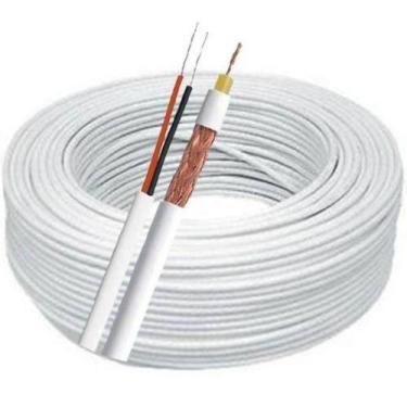 Imagem de Cabo Coaxial Bipolar Camera De Segurança 50 metros Malha 80 - Multitoc