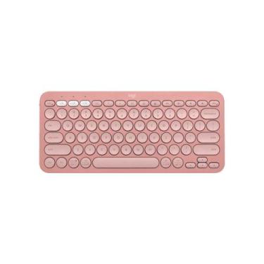 Imagem de Teclado Pebble Keys 2 K380S, Bluetooth, Rosa - LOGITECH