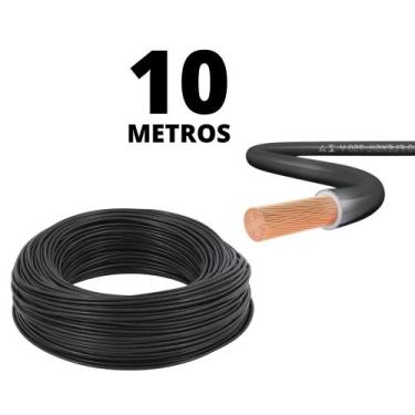Imagem de Cabo Instalação Interna De Energia 2,5mm  Com 10 Metros fio preto - co