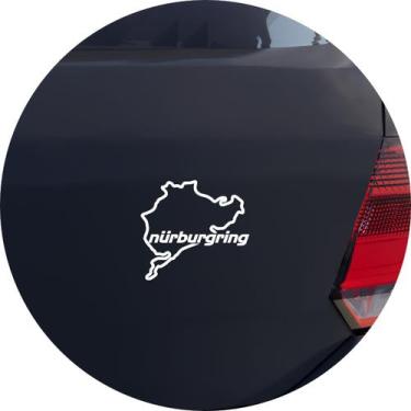 Imagem de Adesivo de Carro Nurburgring Pista Corrida - Cor Branco - Melhor Adesi
