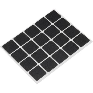 Imagem de Feltro autoadesivo quadrado 22mm com 20 peças - Vonder