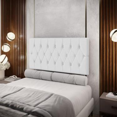 Imagem de Painel Centaurus 140 Couro Aradecor, Branco, CASAL PADRãO