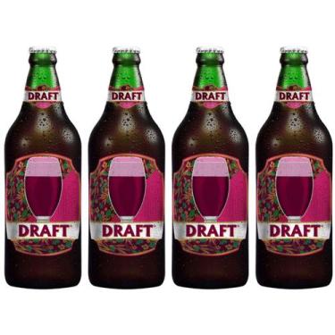 Imagem de Chopp de Vinho Draft Red Forbes Garrafa 600ml - 4 Unidades