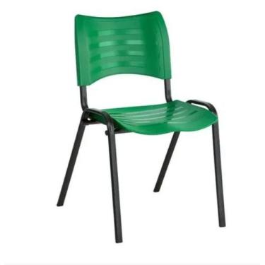 Imagem de Cadeira Empilhável Fixa para Escritório Cor Verde - Masticmol - 2003 -