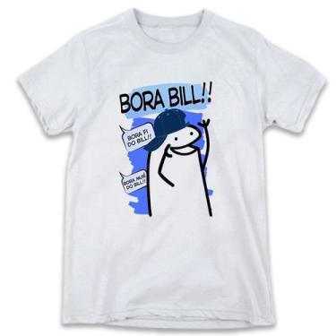 Imagem de 1 Camiseta Bonequinho Flork Meme Bora Bill Camisa Divertida - Wba Esta
