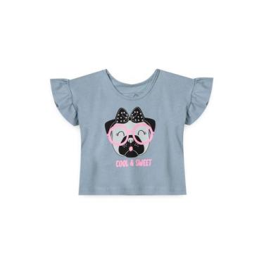 Imagem de Conjunto Infantil Menina Cropped Cool E Sweet - Big Fun (Leandra), Azu