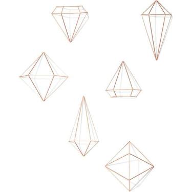 Imagem de Prisma - conjunto decorativo 3d cobre - Umbra