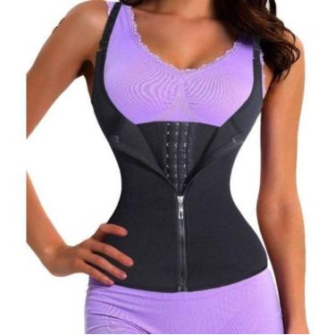 Imagem de Cinta Modeladora Feminina Ajustável Colete C/ Alça Corselet - M&C, GG,