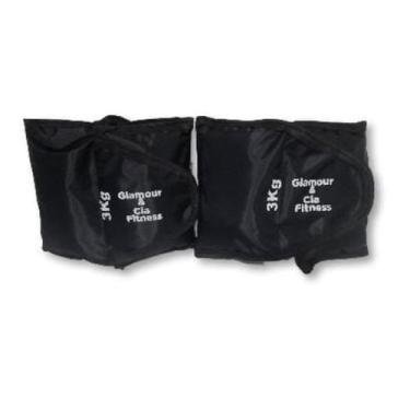 Imagem de tornozeleira caneleira de peso 3kg par academia treino fitness - Merca