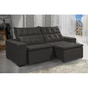 Imagem de Sofá Retrátil e Reclinável DUBAI 2,50m com Pillow de 8cm Velusoft D33 