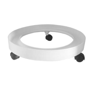 Imagem de Suporte com Rodinhas para Botijão de Gás Quality, Branco