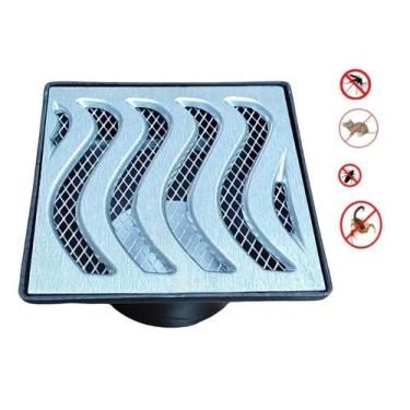 Imagem de Ralo grelha elite 19x19 anti inseto com caixa coletora sb - ZNUBI GREL